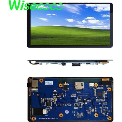 Raspberry Pi 3 LCD AMOLED OLED 5.5 inch 1080P 1920x1080 HDMI controller board Capacitive Touch screen for Raspberry Pi 3B+ 2B