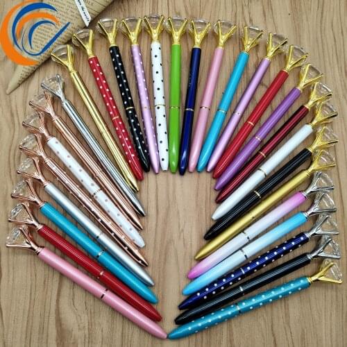 Pen Factory Diamond Pen Metal Ballpoint Pen 22 Pcs Per Set Diamond Pen Advertising Promotion Pen