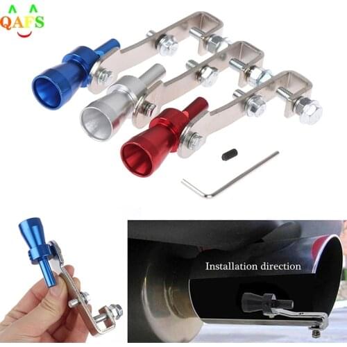 Universal Car Size S 18mm Turbo Sound Whistle Muffler Exhaust Pipe Auto Blow-off Valve Simulator for All Cars Accessories