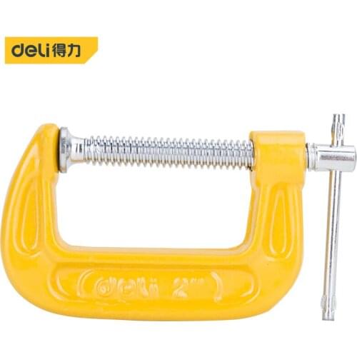 Deli Duty G Clamp 2'' C-Clamp Metal Carpenter Handyman Vise Grip Hand Tool For Wood Working DIY Hand Tools Alicates High Quality