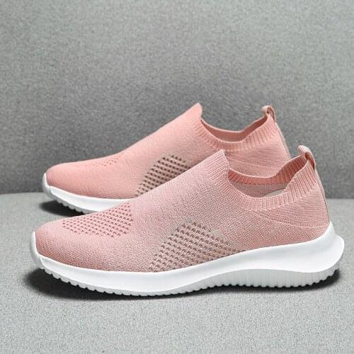 Sneakers Women Flats Shoes Breathable Flying Weaving Casual Shoes Woman Slip-on creepers Ladies Shoes Zapatilla size 35-42 5z