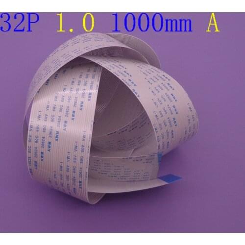 10pcs 32Pin Flat flexible cable FFC FPC LCD cable AWM 20624 80C 60V VW-1 FFC 1.0MM Pitch Length 1000mm Same Side width 33mm