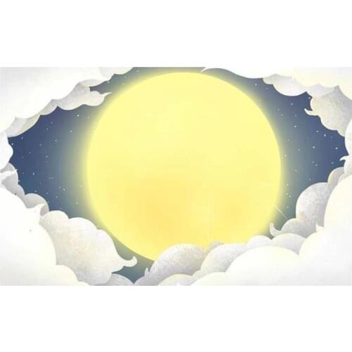 3d murals wallpaper for living room Childrens room restaurant hand painted moon wallpapers background wall decoration