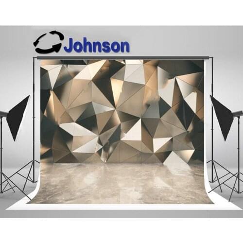 3d Wall Concrete Floor Prism background High quality Computer print party backdrop