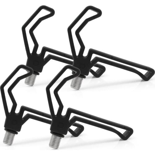 4pcs/lot M3/8 Plastic Fishing Rod Rest Gripper Head Carp Fish Pole Holder Bracket Support Stand V Shape