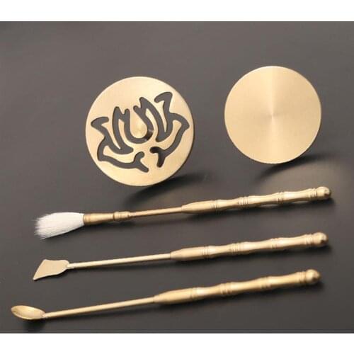 5 Pcs Brass Incense Tools Incense Cone Making Tools DIY Incense Cone Molds for Yoga Meditation Incense Burner Home Fragrance Acc