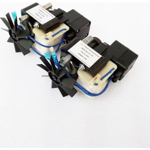 Oil free piston vacuum and air pump AC 110V 220V 55W suction 600mmhg flow 15LPM