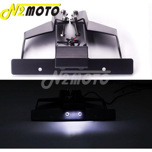 CNC Motorcycle License Plate Holder LED Light Tail Tidy Fender Eliminator Kit For KAWASAKI NINJA 1000 Z 1000SX KLE 1000 VERSYS