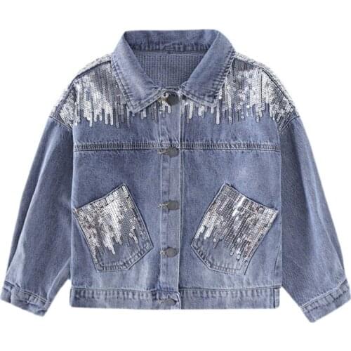 Babyinstar Girls Denim Coats New Autumn Kids Jackets Clothes Cartoon Coat Cartoon Denim Coats Children Clothing for 3 8Y