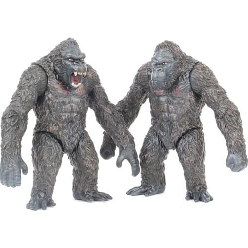 18cm Godzilla Vs King Kong Skeleton Skull Island Gorilla Monsters Anime Action Figure Assembled Model Toys Kids Hallloween Gift