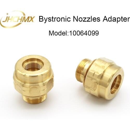JHCHMX 10pcs/lot Imported Bystronic Nozzles Body 10064099 Nozzles Holder Copper Housing Machine Replacement Parts & accessories