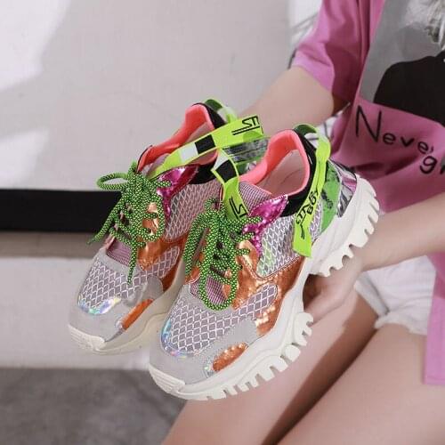 Summer fashion 2021 new thick net hole mesh breathable hollow joker casual sneakers