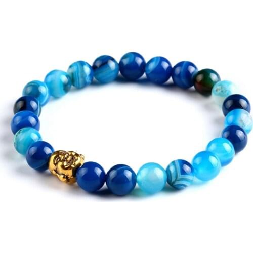 Wholesale Mens Beaded Buddha Bracelet, Black Onyx, Red , Tiger Eye Semi Precious stone Jewerly