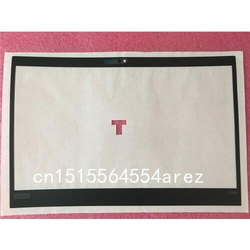 New and Original laptop Lenovo ThinkPad X390 LCD Bezel Cover Sticker case with Infrared IR hole Touch 02HL014