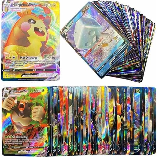 Pokemon Shining Cards Box 60pcs English Version Display Booster Pokémon Carte Playing Game MEGA VMAX GX EX Battle Trading Toys