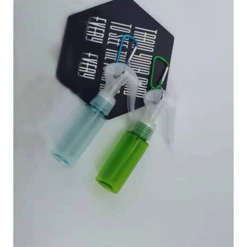 Portable Plastic Spray Bottle Keychain Holder 60ml Empty Mist Spray Bottles for Cleaning Solutions