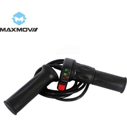Scooter Grips WUXING 36V/48V/60V Ebike Twist Throttle Grips With Turbo Switch/Battery Indicator (Scooter Parts&Accessories)