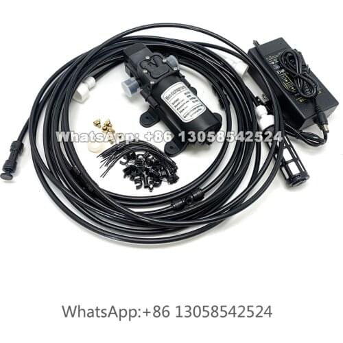 6m Low Pressure Micro Cooling Fog System, Mini Water Sprayer Pump, Water Mist Spray Electric Diaphragm Pump Kit
