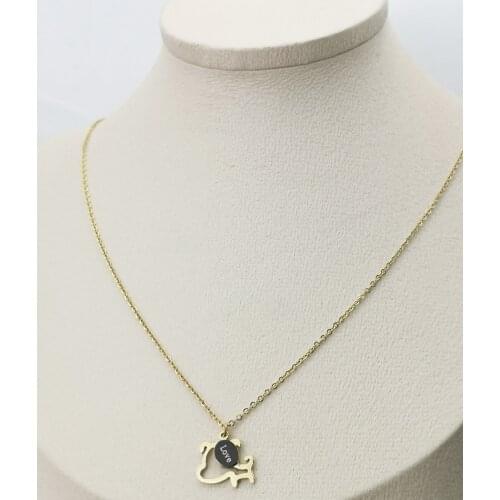 Dog Vnox Basic Punk Stainless Steel Necklace for Women Curb Cuban Link Chain Chokers Vintage Black Gold Tone Solid Metal