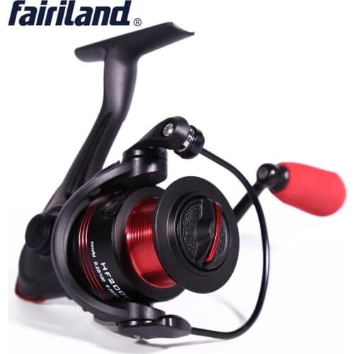 Spinning Wheel CNC Machined Full Metal Spinning Reel 1500-2500 5.2:1 Aluminum Spinning Reels Black/Red Fishing Reel