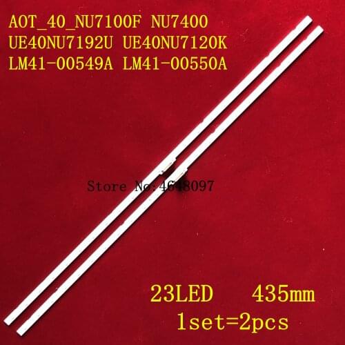 2 PCS LED backlight strip for UE40NU7100 40NU7100 UE40NU7120 UE40NU7125 UE40NU7192 UE40NU7199 UE40NU7190 UE40NU7180 BN61-15481X
