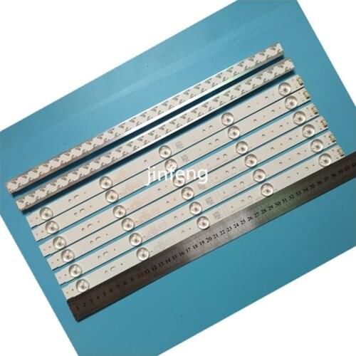 100% New 8pcs/Kit LED strips for SKYWORTH 43 TV 43E3000 43E3500 43E6000 RDL430FY LD0 10C 5800 W43001 3P00 5800 W43001 5P00