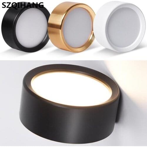 Surface Mounted 5~12W Warm Cold White LED downlight, Ultra Thin Led Ceiling lamp,High quality Display cabinet lights AC85-265V