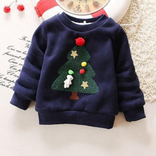 ExactlyFZ girls sweater winter cotton thick coats jackets for children cartoon fleece velvet outerwear kids boys sweater clothes