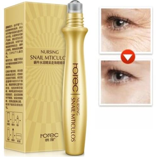 Eye Serum Anti-Wrinkle Snail Essence for Eyes Cream Dark Circle Cream Snail Hyaluronic Acid Korean Cosmetics Skin Care