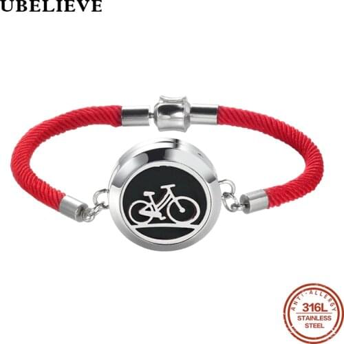 UBELIEVE 25MM Charms Good Luck Red Rope Bracelets Friendship Bangle Fashion Handmade Lucky Bracelet Jewelry Gift Unisex