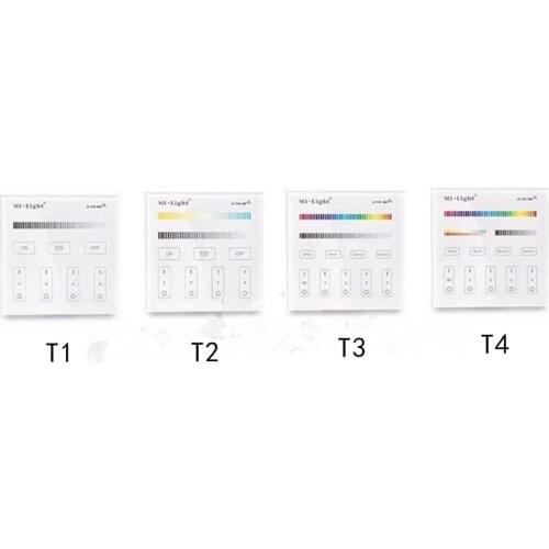 Smart Touch Panel Controller T1 T2 T3 T4 B1 B2 B3 B4 Single Color /RGBW/RGB + CCT For Led Strip / Panel Light /Bulbs