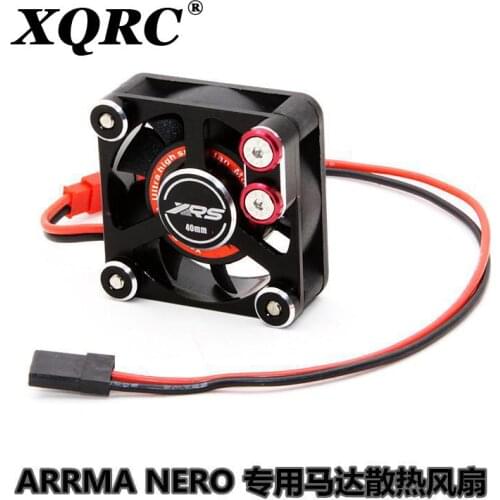 The motor cooling fan is used in the arrma Nero fazon truck, the motor cooling fan radiator with bracket