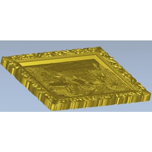 High quality New 3D model for cnc 3D carved figure sculpture machine in STL file format panno_Village-Lighthouse