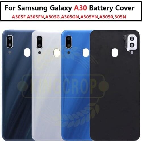 For Samsung Galaxy A30 A305 A305F Back Battery Cover Glass Housing Cover for Samsung A30 Rear Case Replacement