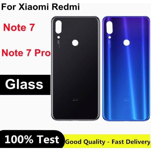 6.3" For Redmi note7 Back battery Cover For Xiaomi Redmi note 7 Battery Cover Back Glass Panel Note 7 Pro Rear Door Housing Case
