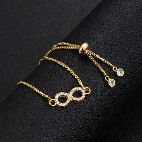 Fashion jewelry bracelet ladies new 8 mens unlimited bracelet jewelry bracelet simple retro auspicious digital hand adjustable