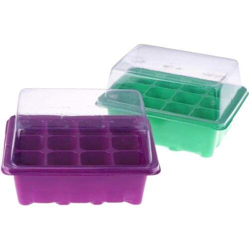 10/12Holes Nursery Pots Planting Seed Tray Plant Germination Box Garden Grow Box Gardening Supplies Seeds Grow Box