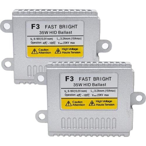 12V AC 35W Slim HID Xenon Ballast F3 Fast Start Electronic HID Conversion Ballast For 35W Car Light Kit H1 H3 H7 H11 Xenon Bulb