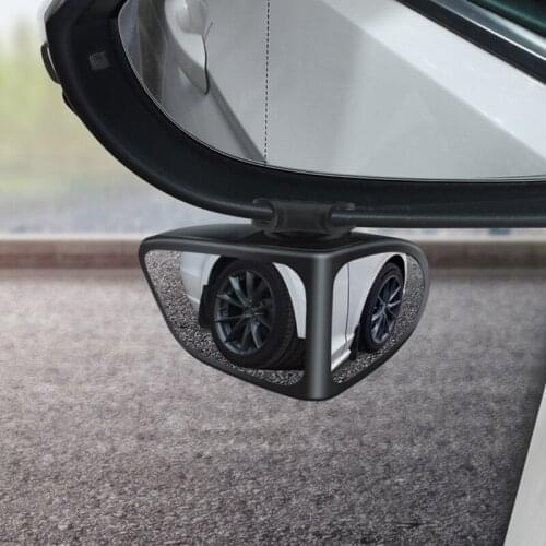 360 Degree HD Car Blind Spot Mirror Rotatable Adjustable 2 Side Wide Angle Exterior Automobile Rear View Mirror Parking Mirror
