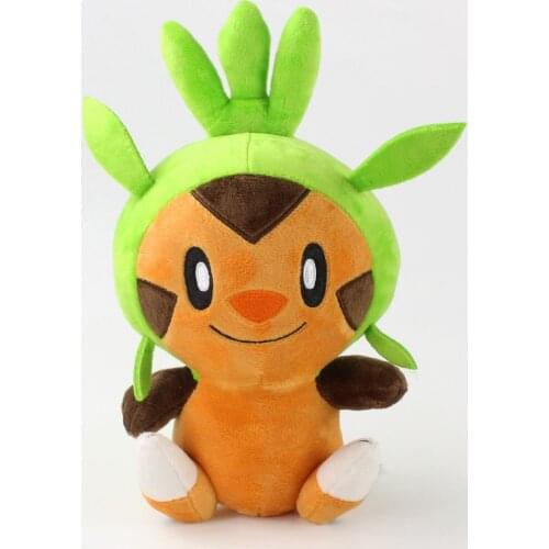 30cm Anime Pokemon Chespin Plush Toys Soft Stuffed Animals Cartoon Doll Birthday Gifts For Children