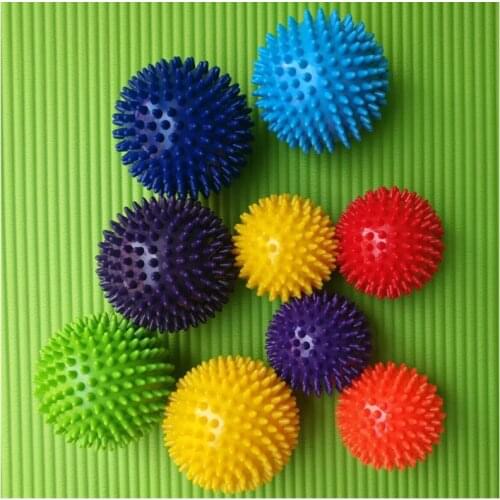 A063 Training Grip the Ball Portable Physiotherapy Ball Fitness Hand Massage Ball Soles Hedgehog Sensory