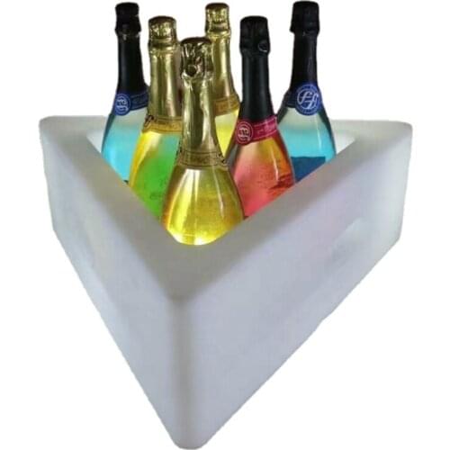 Bar Tavern Club Salon Led Light Cube Ice Bucket