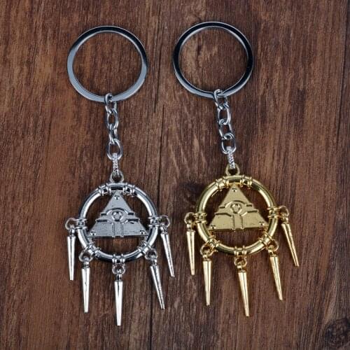 Yu-Gi-Oh Keychain Anime Yugioh Millenium Yugi Muto One Thousand Yuma Tsukumo Pendant Key Ring Jewelry Toy