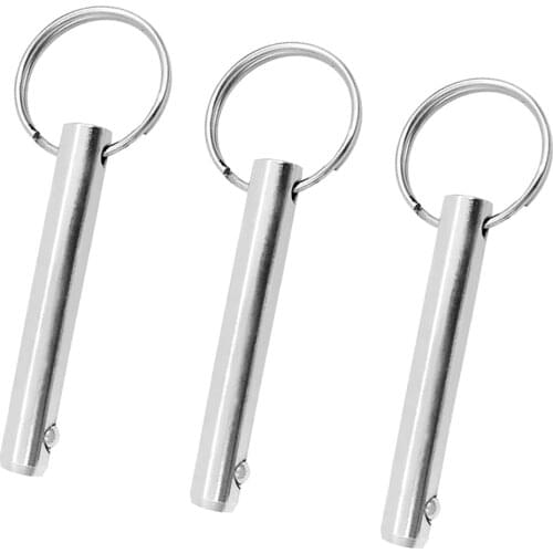3 Pieces 10mm Quick release pin, 316 Stainless Steel with Sprung Ball End