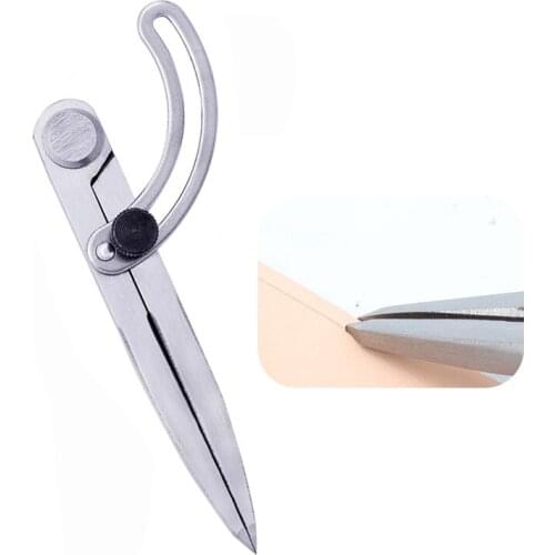 LMDZ Silver 126mm Adjustable Spacing Gauge,Pratical Handmade DIY Craft Tool for Equidistant Line Drawing and Handmade Craft