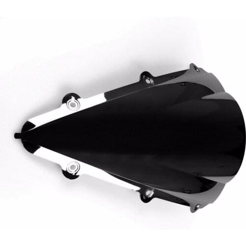 Motorcycle Windshield Windscreen Double Bubble For Yamaha YZF 1000 R1 2004-2006 Black 2005