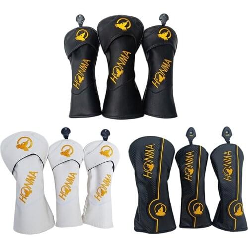 Honma BERES Golf Club Headcover Set Skull Driver Covers Fairway Wood Cover rGolf Wood Cover for Driver Fairway Free shipping