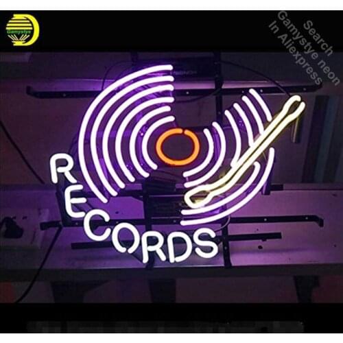Neon Sign for Records Neon Tube Sign commercial Light handcraft Lamp Store Displays eye Catch neon light sign