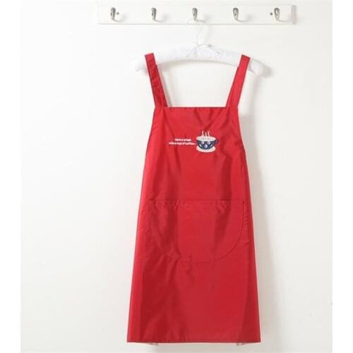New Fashion Polyester Apron Coffee Shop And Barber Working Apron Bib Cooking Kitchen Aprons For Woman Man Apron