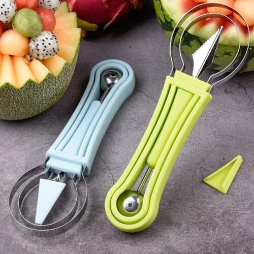 Three-Piece Stainless Steel Fruit Carving Knife Fruit Platter Tool Ball Set Kitchen Creative Watermelon Easy To Make Accessorie